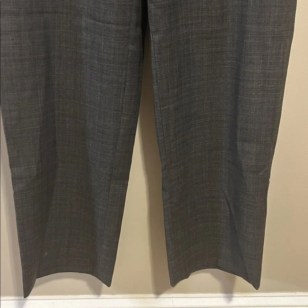 Banana Republic Modern Fit Micro Plaid Wool Blend Dress Pants 33x32 Flat Front